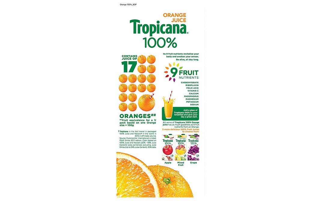 Tropicana Orange Juice    Tetra Pack  1000 millilitre